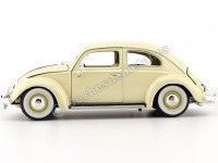 1955 Volkswagen VW Kafer Beetle Beige 1:18 Bburago 12029 Cochesdemetal 8 - Coches de Metal 