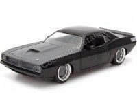 Cochesdemetal.es 1970 Plymouth Barracuda "Fast & Furious" Black 1:24 Jada Toys 97195/253203031