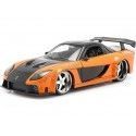 2006 Mazda RX-7 Fast & Furious Tokyo Drift Orange/Black 1:24 Jada T...