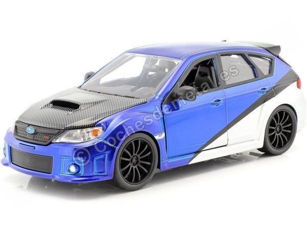 Cochesdemetal.es 2009 Subaru Impreza Sti "Fast & Furious" Azul-Plata 1:24 JADA TOYS 99514 253203026
