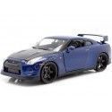 Cochesdemetal.es 2015 Nissan GT-R (R35) "Fast & Furious 7" Blue foncé 1:24 Jada Toys 97036 253203008