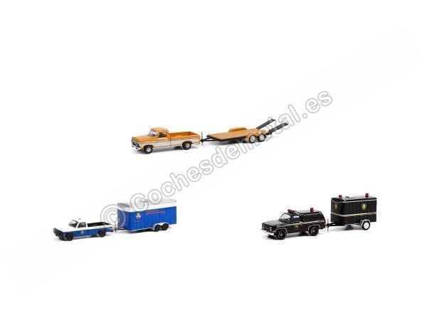 Lote de 3 Modelos "Hitch & Tow Series 22" 1:64 Greenlight 32220