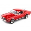 Cochesdemetal.es 1967 Ford Mustang GT Fastback Rojo 1:24 Welly 22522