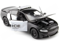 2016 Dodge Charger R/T Pursuit Police Negro/Blanco 1:24 Welly 24079