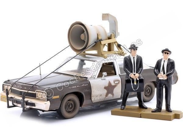 1974 Dodge Monaco Bluesmobile "Blues Brothers" Negro/Blanco Sucio 1:18 Auto World AWSS133