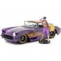 1957 Chevrolet Corvette + Figura Batgirl 1:24 Jada Toys 30457/25325...