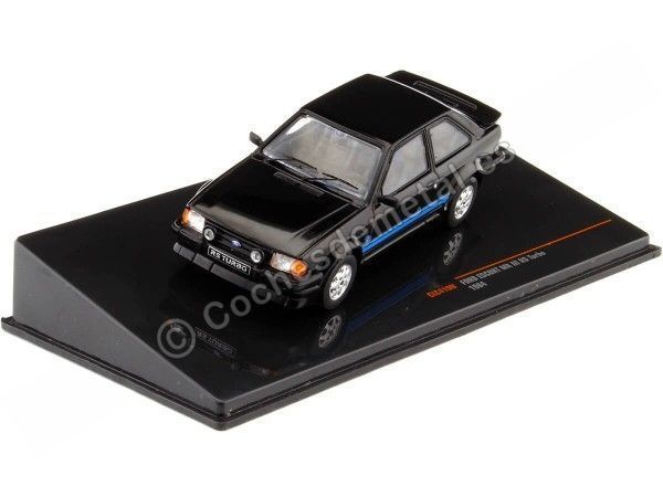 Cochesdemetal.es 1984 Ford Escort MK III RS Turbo Negro 1:43 IXO Models CLC419N