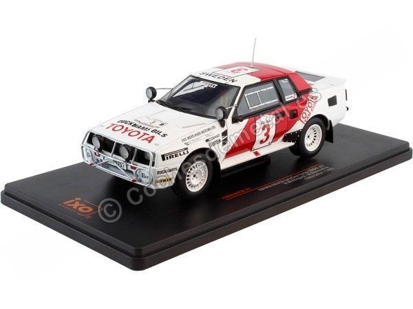 Cochesdemetal.es 1985 Toyota Celica TwinCam Turbo Nº3 Waldegard/Thorszelius Rally Safari 1:24 IXO Models 24RAL025B