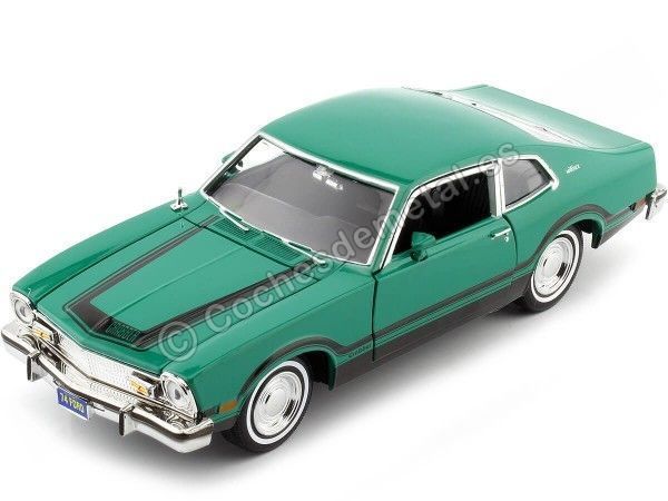 Cochesdemetal.es 1974 Ford Maverick Grabber Verde/Negro 1:24 Motor Max 79043