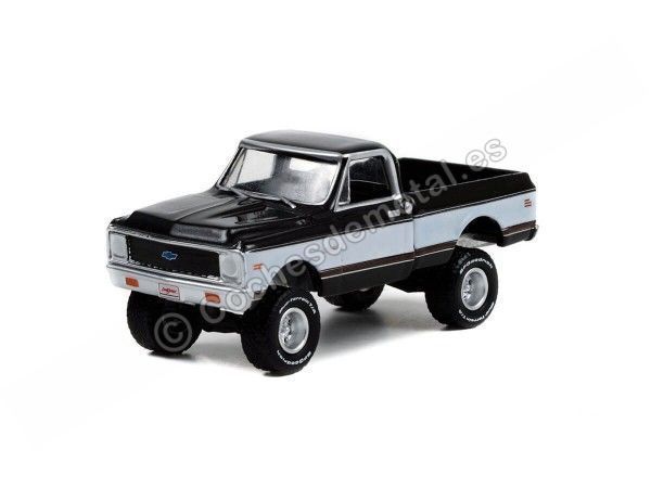 Cochesdemetal.es 1972 Chevrolet K10 4X4 Pickup "Barrett Jackson Series 9" 1:64 Greenlight 37250E