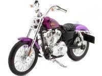 Cochesdemetal.es 2013 Harley-Davidson XL 1200V Seventy-Two Púrpura Bicapa 1:18 Maisto 34360_385