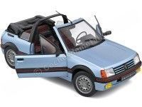 1989 Peugeot 205 CTI MK1 Convertible Azul Azzuro 1:18 Solido S1806203