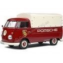 Cochesdemetal.es 1950 Volkswagen VW T1 Pickup "Porsche Service" Granate/Beige 1:18 Solido S1806707