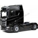 Cochesdemetal.es 2021 Cabeza Tractora Scania S580 Highline Negro Master 1:24 Solido S2400303