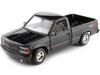 Cochesdemetal.es 1992 Chevrolet 1500 Pickup 454 SS Negro 1:24 Motor Max 73203