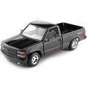 Cochesdemetal.es 1992 Chevrolet 1500 Pickup 454 SS Negro 1:24 Motor Max 73203