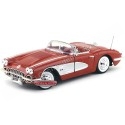 Cochesdemetal.es 1958 Chevrolet Corvette Convertible Rojo 1:18 Motor Max 73109
