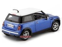 2004 Mini Coper R50 Azul-Blanco 1:18 Motor Max 73114 Cochesdemetal 2 - Coches de Metal 