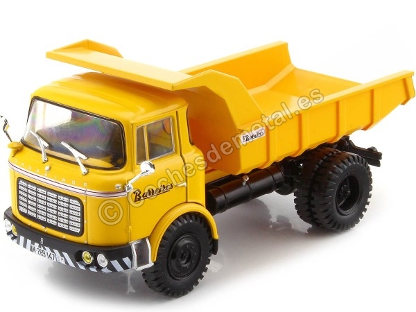 Cochesdemetal.es 1961 Camión Barreiros Puma con Volquete Basculante [M-289147] Amarillo 1:43 Salvat PEG016