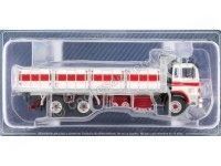 1987 Renault DG 290 Intercooler Plataforma "Transportes Megido" [O-8022-AP] Blanco/Rojo 1:43 Salvat PEG017