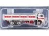 1987 Renault DG 290 Intercooler Plataforma "Transportes Megido" [O-8022-AP] Blanco/Rojo 1:43 Salvat PEG017