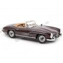 Cochesdemetal.es 1957 Mercedes-Benz 300 SL Roadster W198 Granate Oscuro 1:18 Norev HQ 183891