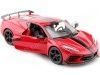 2020 Chevrolet Corvette Stingray Coupe High Wing Rojo/Negro 1:24 Ma...