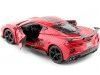 2020 Chevrolet Corvette Stingray Coupe High Wing Rojo/Negro 1:24 Ma...