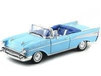 Cochesdemetal.es 1957 Chevrolet Bel Air Open Convertible Azul 1:18 Motor Max 73175