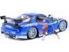 1993 Mazda RX-7 + Figura Chun-Li "Streetfighter" Azul 1:24 Jada Toys 30838 253255062