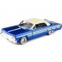 1964 Chevrolet Impala Lowrider Azul/Blanco 1:24 Motor Max 79021