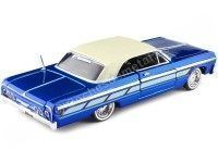 1964 Chevrolet Impala Lowrider Azul/Blanco 1:24 Motor Max 79021