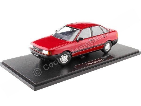 1989 Audi 80 B3 Rojo Tornado 1:18 Triple-9 1800343