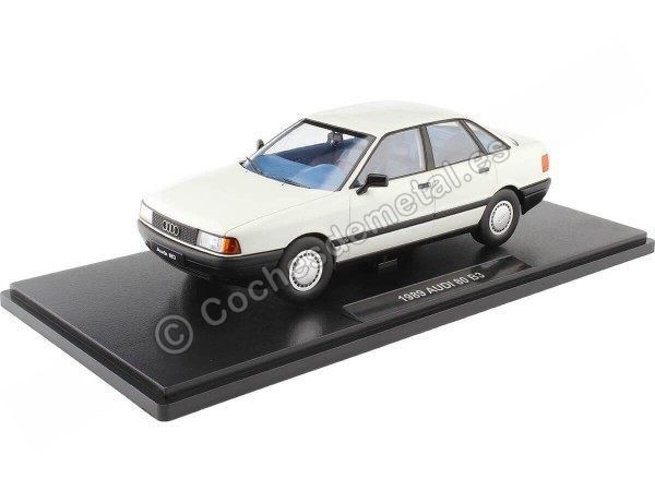 1989 Audi 80 B3 Blanco Alpino 1:18 Triple-9 1800340