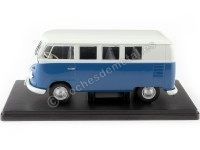 1960 Volkswagen VW T1 Kombi Azul/Blanco 1:24 WhiteBox 124179