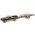 1984 Chevrolet El Camino + Remolque "Hitch & Tow Series 24" 1:64 Greenlight 32240B