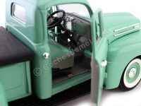1948 Ford F-1 Pick Up Cubierto Verde Claro 1:18 Lucky Diecast 92218 Cochesdemetal 13 - Coches de Metal 