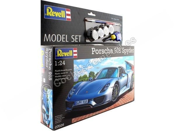2015 Porsche 918 Spyder "Plastic Model Kit" Plateado 1:24 Revell 67026 2015 Porsche 918 Spyder "Plastic Model Kit" Plateado 1:24 Revell 67026