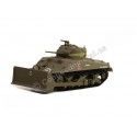 1944 Tanque M4 Sherman Dozer con Accesorio de Movimiento de Tierras...