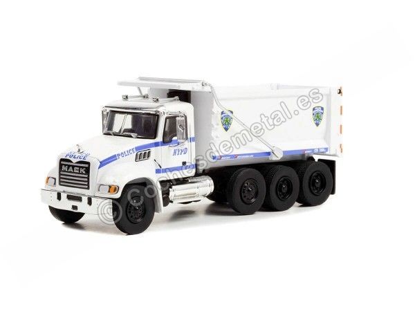 2019 Camión Mack Granite Con Volquete Policía NYPD "H.D. Trucks Ser...