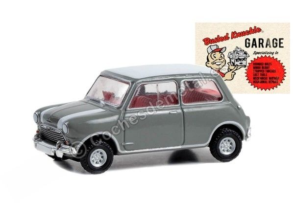 1965 Austin Cooper S "Garage Nudillos Rotos Series 2" 1:64 Greenlig...