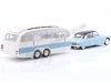 1959 Citroen DS 19 Azul Nube/Berenjena + Caravana Henon Blanca/Azul...