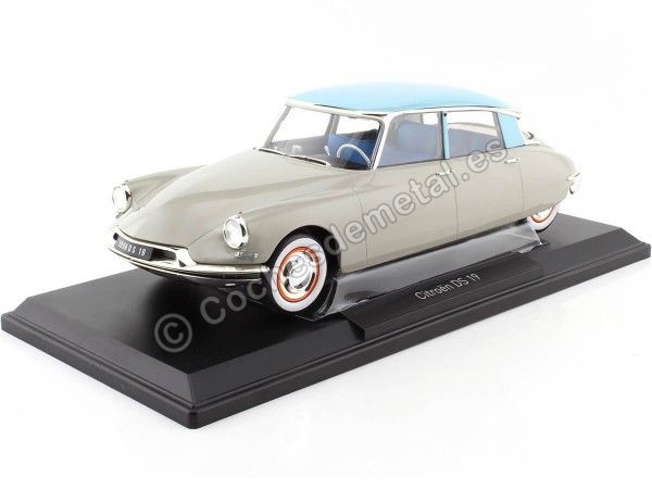 1956 Citroen DS 19 "Gina Lollobrigida" Gris Rosa/Turquesa 1:18 Norev 181763