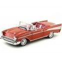 Cochesdemetal.es 1957 Chevrolet Bel Air Open Convertible Rojo 1:18 Motor Max 73175