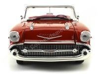 Cochesdemetal.es 1957 Chevrolet Bel Air Open Convertible Rojo 1:18 Motor Max 73175