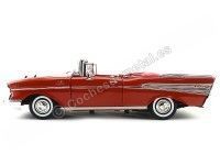 Cochesdemetal.es 1957 Chevrolet Bel Air Open Convertible Rojo 1:18 Motor Max 73175