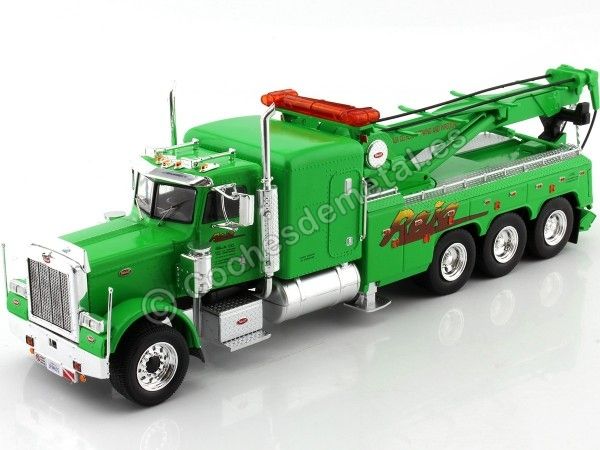 1967 Peterbilt 359 Wrecker Camión Grúa de 4 Ejes Verde 1:43 IXO Mod...