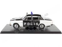 1970 Volvo 164 Policía Suecia Blanco/Negro 1:18 Triple-9 1800375