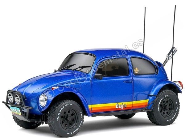 1975 Volkswagen VW Escarabajo "Baja Bug" Azul Metalizado 1:18 Solido S1809601