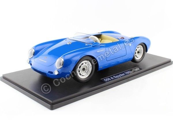 1956 Porsche 550A Spyder Azul/Blanco 1:12 KK-Scale KKDC120112